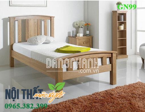 Giường 1m2 gỗ sồi GN99 – nét đẹp hiện đại,cao cấp