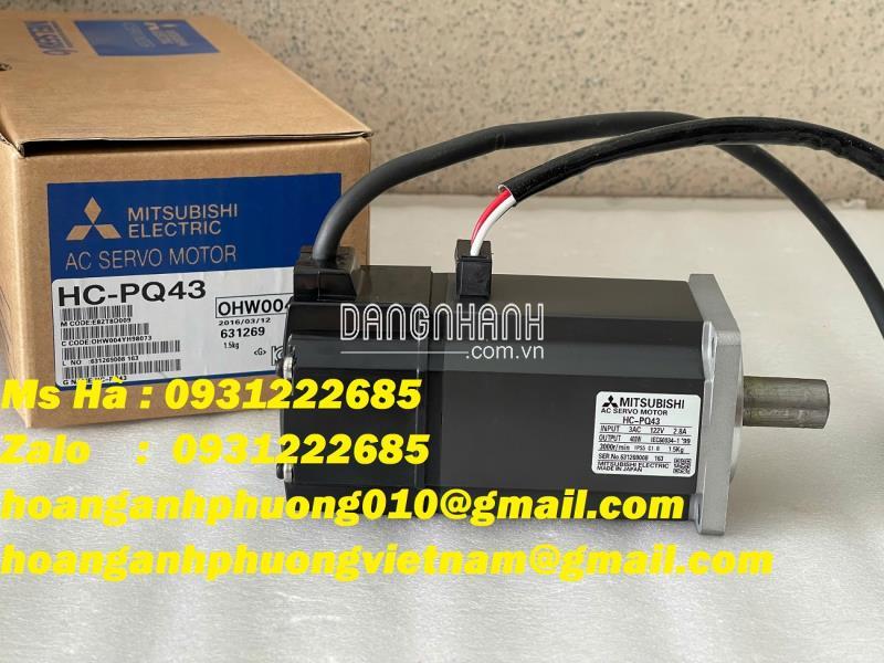 Motor AC servo mitsubishi HC-PQ43 bán tại Hoàng Anh Phương 