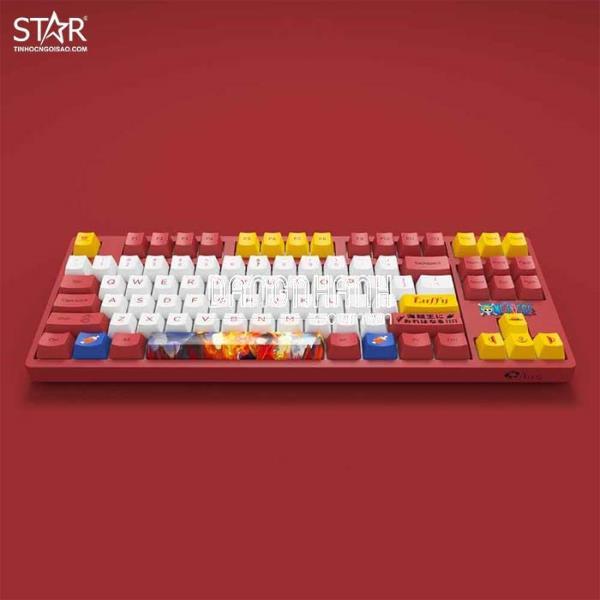 Bàn Phím Cơ AKKO 3087 v2 One Piece – Luffy Gaming Pink Switch TKL (Đỏ)