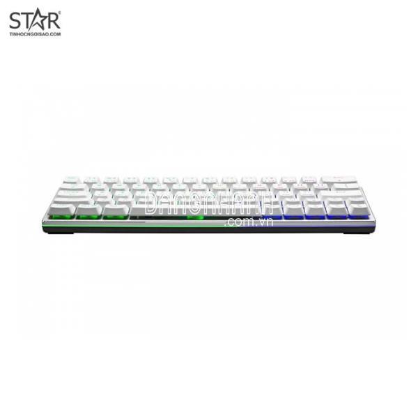 Bàn Phím Cơ Cooler Master SK622 Silver White Low Profile Red Switch RGB TKL Wireless (Trắng)