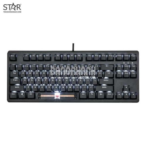 Bàn Phím Cơ E-Dra EK387 Gateron TKL Blue Switch (Đen)