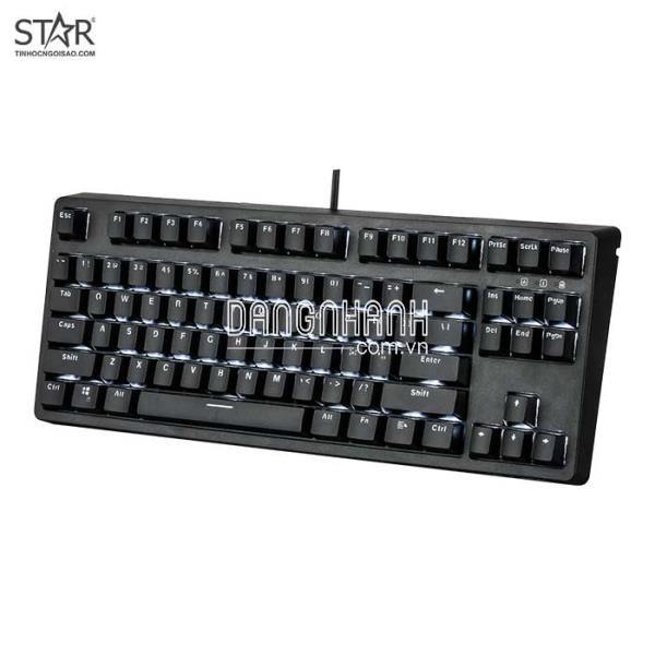 Bàn Phím Cơ E-Dra EK387 Gateron TKL Blue Switch (Đen)