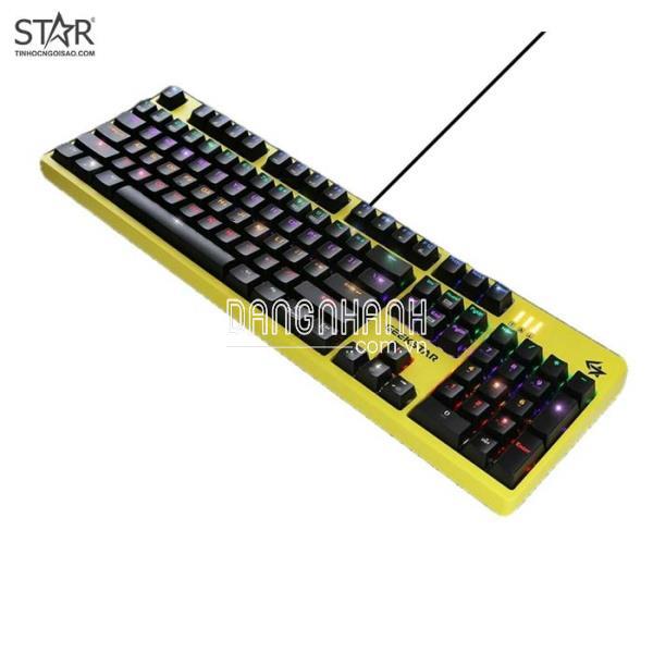 Bàn Phím Cơ Geekstar GK702 Led Rainbow Optical Switch (Vàng)