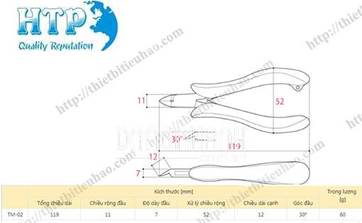 KÌM CẮT NHỰA MỎNG TSUNODA TM-02
