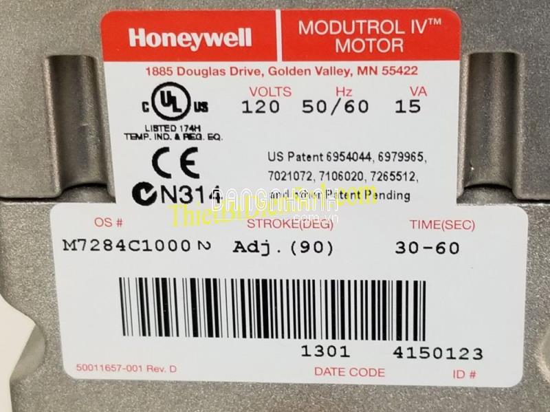 Động cơ điều khiển Honeywell M7284C1000 -Cty Thiết Bị Điện Số 1