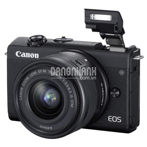 MÁY ẢNH CANON EOS M200 KIT EF-M15-45MM F3.5-6.3 IS STM + EF-M 22MM F2 STM - ĐEN