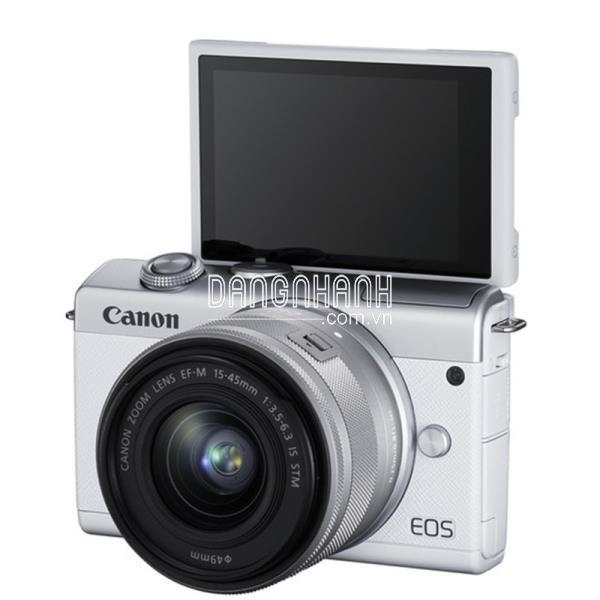 MÁY ẢNH CANON EOS M200 KIT EF-M15-45MM F3.5-6.3 IS STM/ TRẮNG