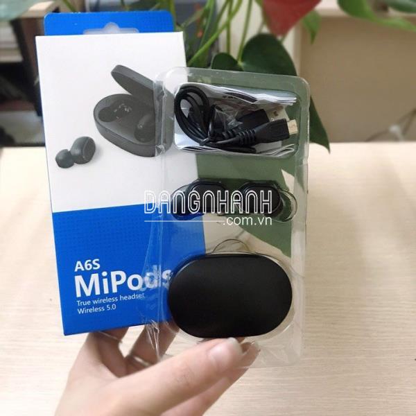 Tai Nghe Bluetooth A6S Wireless 5.0 Kèm Dock Sạc