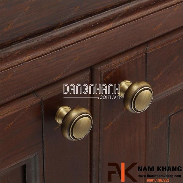 Núm cửa tủ cao cấp bằng đồng cổ điển NK522D | Zalo 0901 196 552
