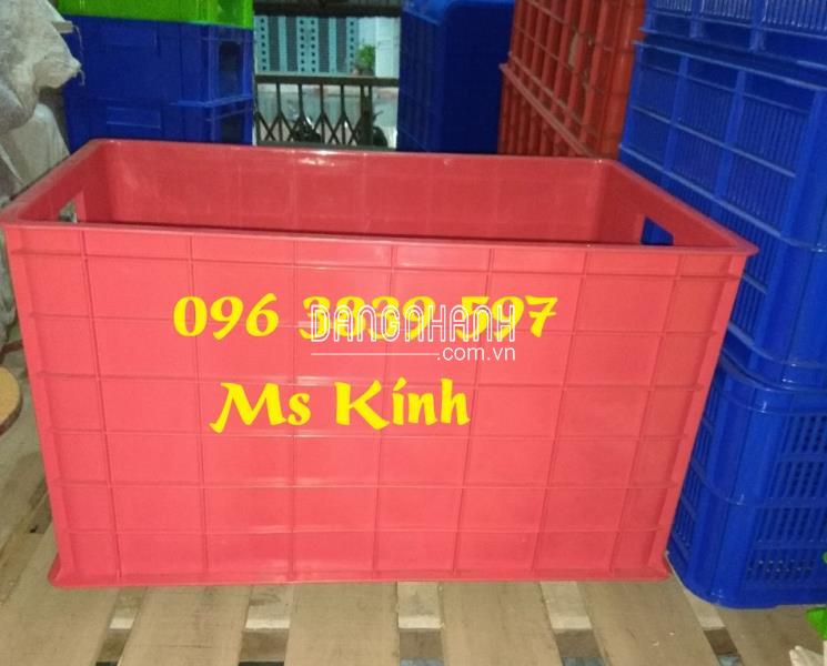 Sóng bít 5 bánh xe, thùng nhựa đặc 5 bánh xe đựng hàng giá rẻ - 096 3839 597 Ms Kính