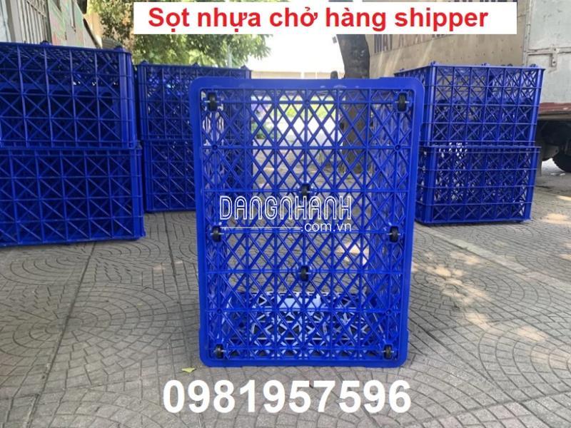 Sọt nhựa chở hàng xe máy, sọt đựng hàng shipper, giỏ đựng hàng shipper, sọt nhựa shipper