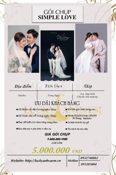 Chụp hình cưới phim trường