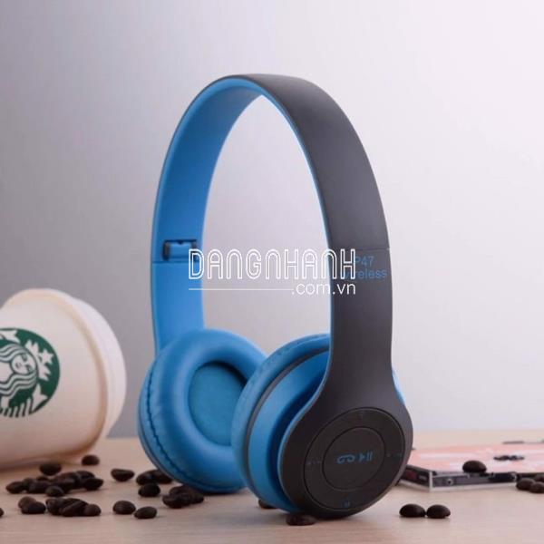 Tai Nghe Bluetooth P47 Chụp Tai Bass Đập Cực Mạnh