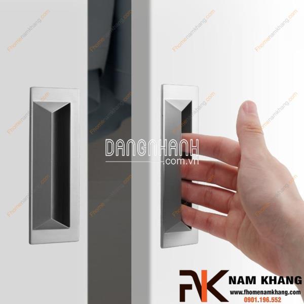 Tay nắm âm tủ dạng trơn cao cấp NK223 | Zalo 0901 196 552