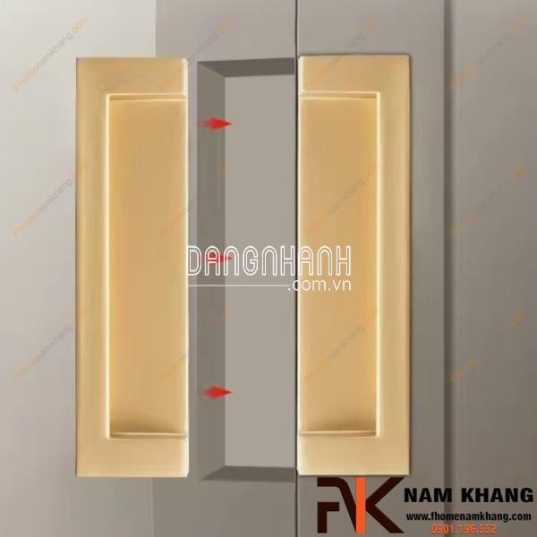 Tay nắm âm tủ bắt cạnh hiện đại NK410 | Zalo 0901 196 552