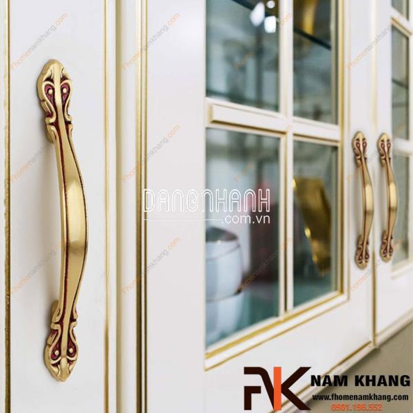 Tay nắm tủ cổ điển chất liệu đồng NK034 | Zalo 0901 196 552