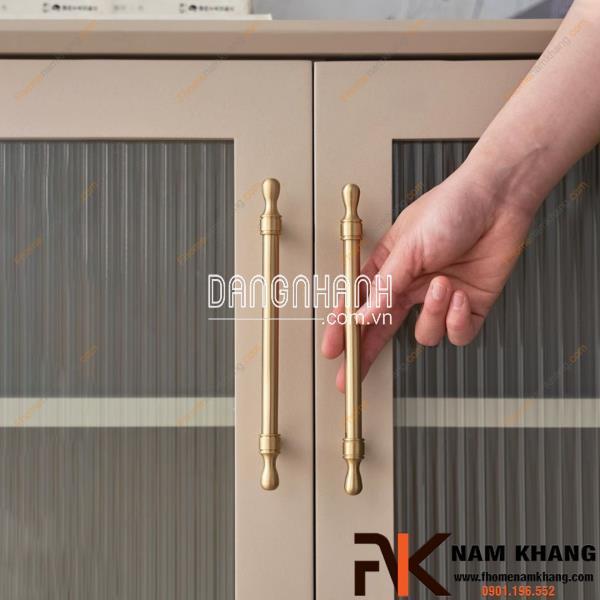 Tay nắm tủ đồng cổ điển cao cấp NK520D | Zalo 0901 196 552
