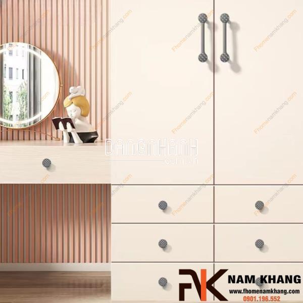 Tay nắm tủ họa tiết vân sóng NK286DC | Zalo 0901 196 552