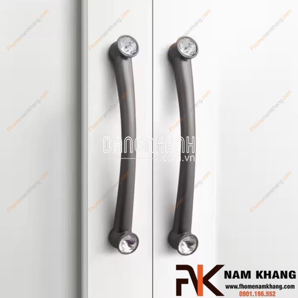 Tay nắm tủ kết hợp pha lê cao cấp NK439 | Zalo 0901 196 552