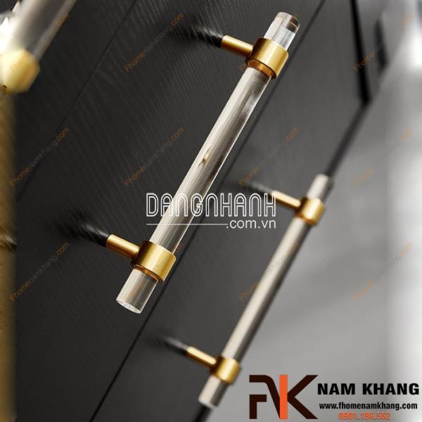 Tay nắm tủ nhựa acrylic cao cấp NK465T | Zalo 0901 196 552