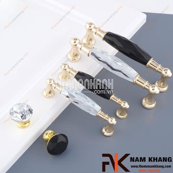 Tay nắm tủ pha lê kiểu dáng châu Âu NK295 | Zalo 0901 196 552