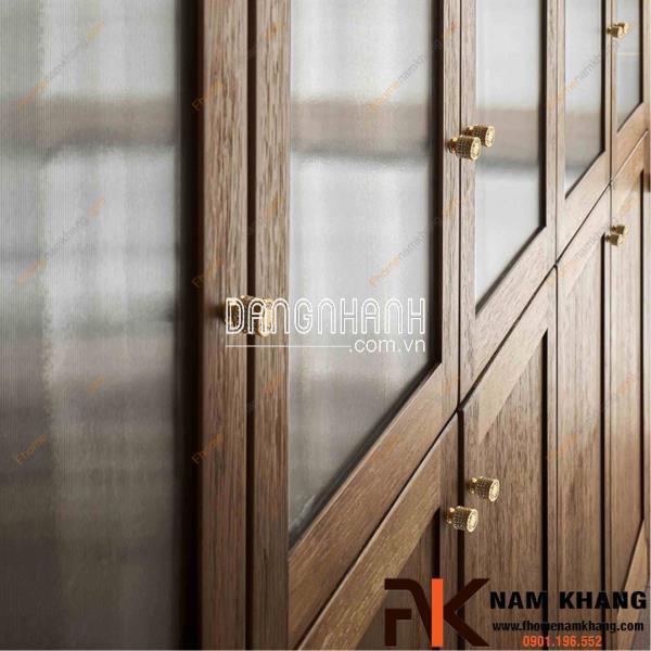 Tay nắm tủ phối đá pha lê cao cấp NK440 | Zalo 0901 196 552