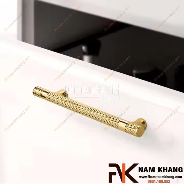 Tay nắm tủ dạng thanh tròn bóng NK207T | Zalo 0901 196 552