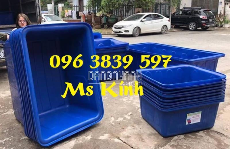 Thùng nhựa chữ nhật 300 lít, tank nhựa chữ nhật nuôi cá tôm - 096 3839 597 Ms Kính