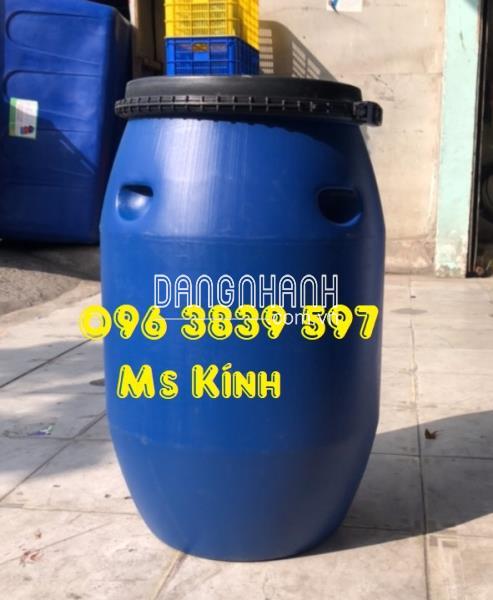 Bán thùng phuy nhựa 120 lít có nắp đựng hóa chất công nghiệp - 096 3839 597 Ms Kính