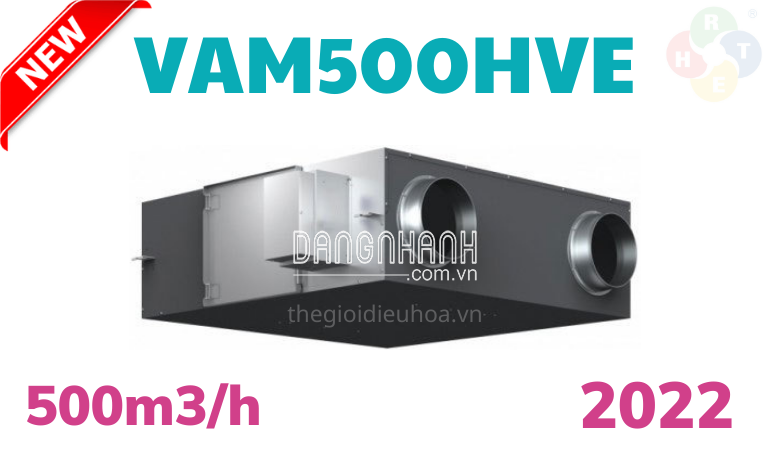 Thiết bị thông gió thu hồi nhiệt HRV Daikin 500m3/h VAM500HVE