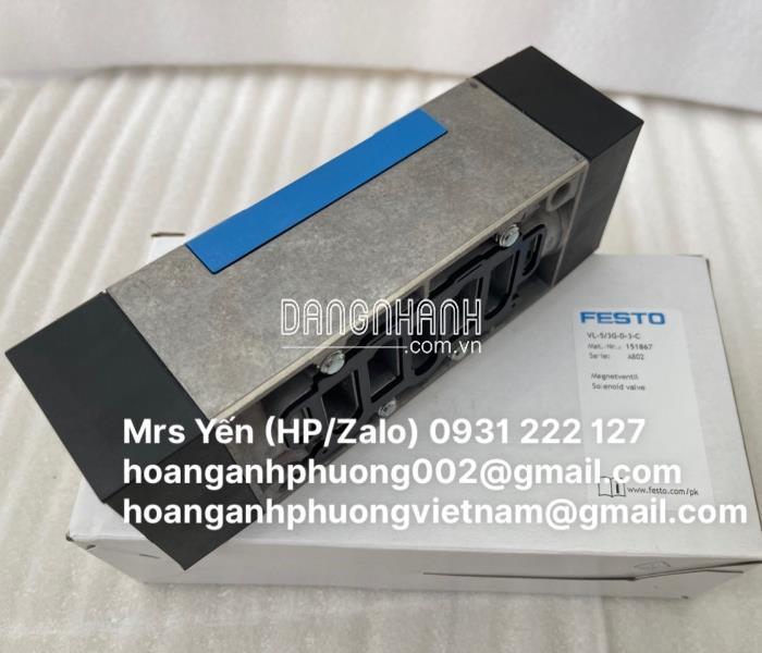 VL-5/3G-D-3-C | Van Festo nhập khẩu trực tiếp BH 12 tháng