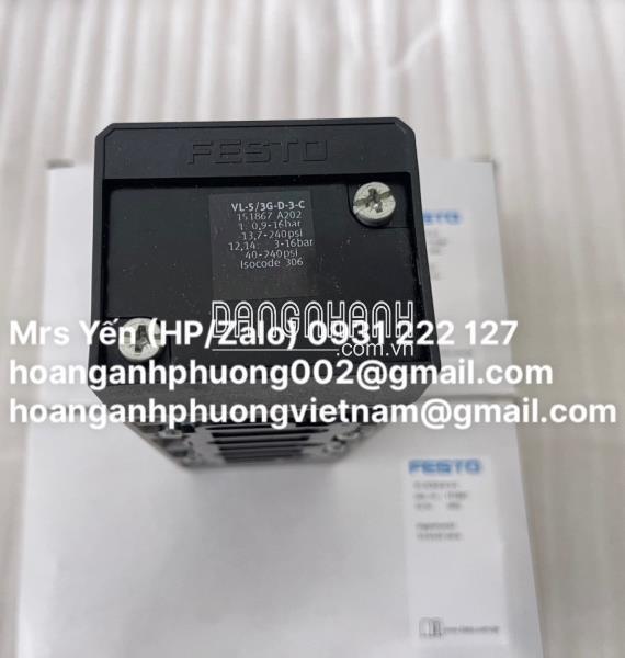 VL-5/3G-D-3-C | Van Festo nhập khẩu trực tiếp BH 12 tháng