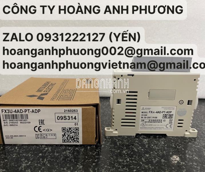 FX3U-4AD-PT-ADP | Mô đun đo nhiệt độ Mitsubishi | Công Ty Hoàng Anh Phương