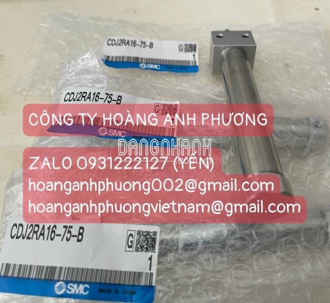 Xy lanh CDJ2RA16-75-B | Hàng SMC chính hãng mới 100%