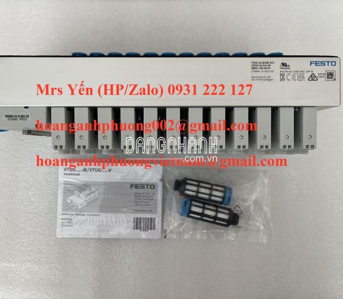 Bộ van điện từ Festo 573606 nhập khẩu chính hãng, new 100%