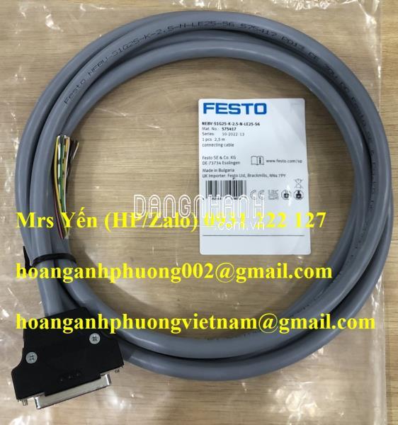 NEBV-S1G25-K-2.5-N-LE25-S6 (575417) | Cáp kết nối Festo 