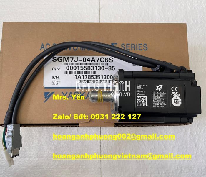 SGM7J-04A7C6S Yaskawa nhập khẩu mới, Hàng bảo hành 12 tháng