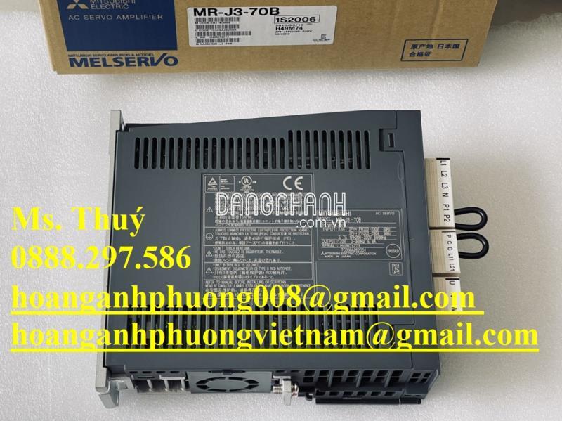 Chính hãng, Mới 100% - Mitsubishi MR-J3-70B 0.7kW 380V 