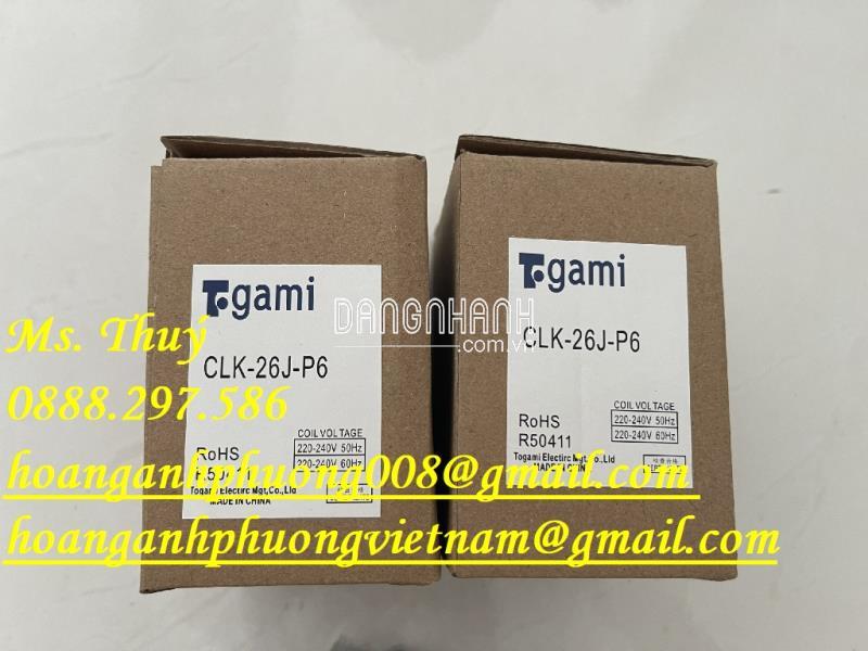 Mới 100% - Khởi động từ Togami CLK-20J-P6 - Giá rẻ