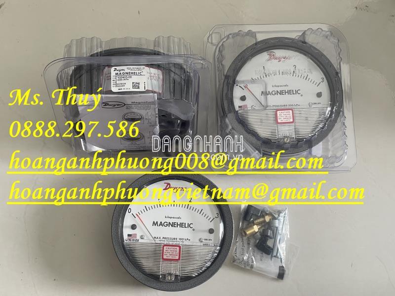 Đồng hồ đo chênh áp Dwyer 2000-3KPA  - Hàng mới 100%