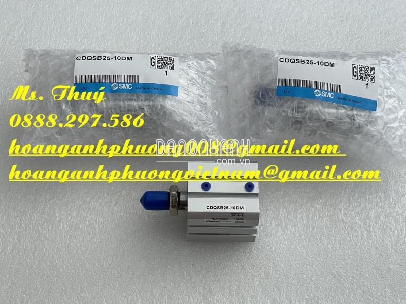 Xi lanh SMC nhập mới - Model: CDQSB25-10DM - Hoàng Anh Phương