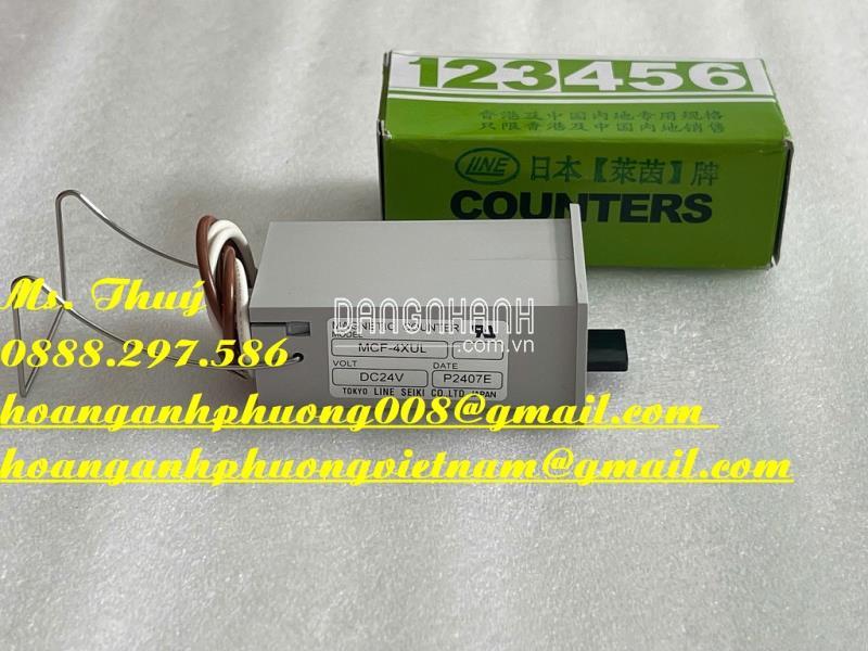 Bộ đếm Line Seiki của Nhật - MCF-4XUL - Mới 100%
