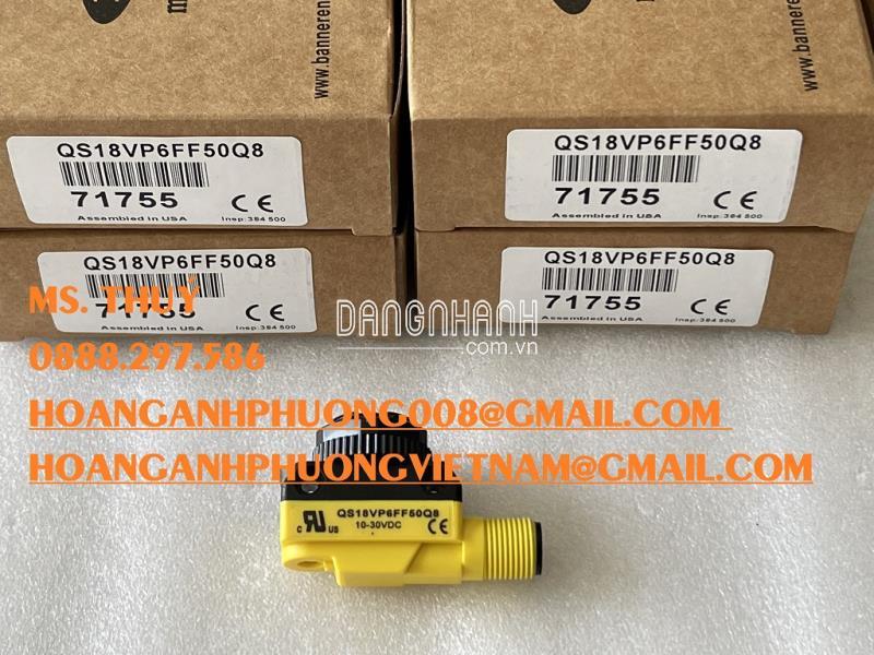 Cảm biến quang Banner QS18VP6FF50Q8 - Giao hàng toàn quốc