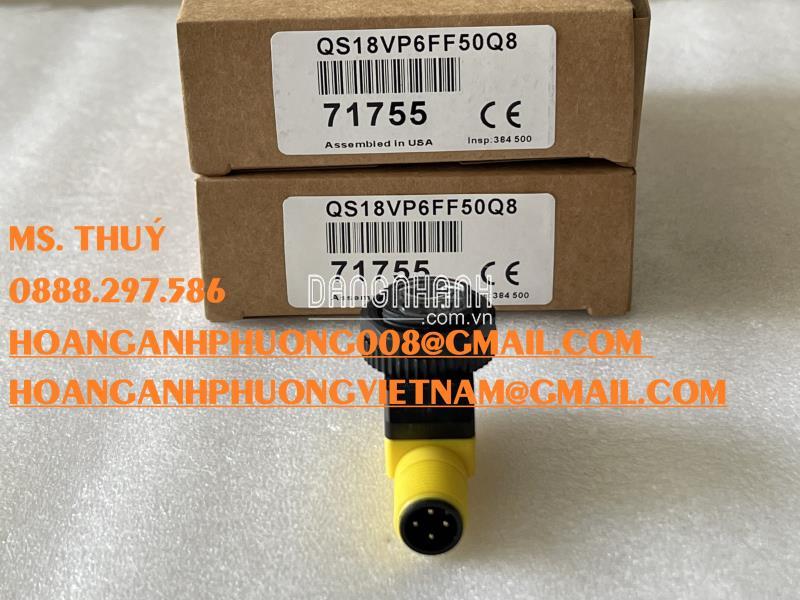 Cảm biến quang Banner QS18VP6FF50Q8 - Giao hàng toàn quốc