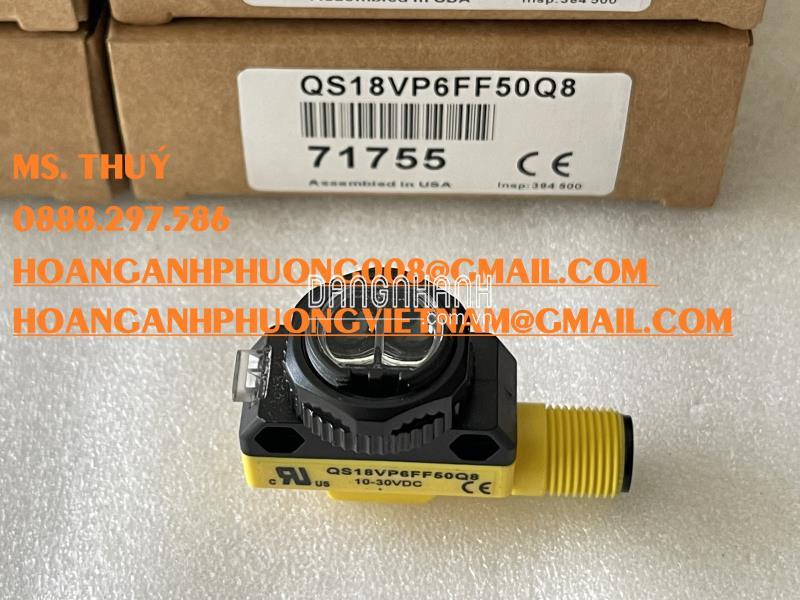 Cảm biến quang Banner QS18VP6FF50Q8 - Giao hàng toàn quốc