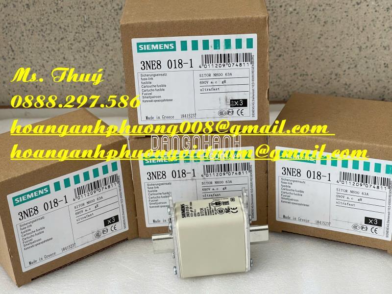 3NE80181 - Cầu chì bán dẫn Siemens -  Hàng fullbox mới 100%