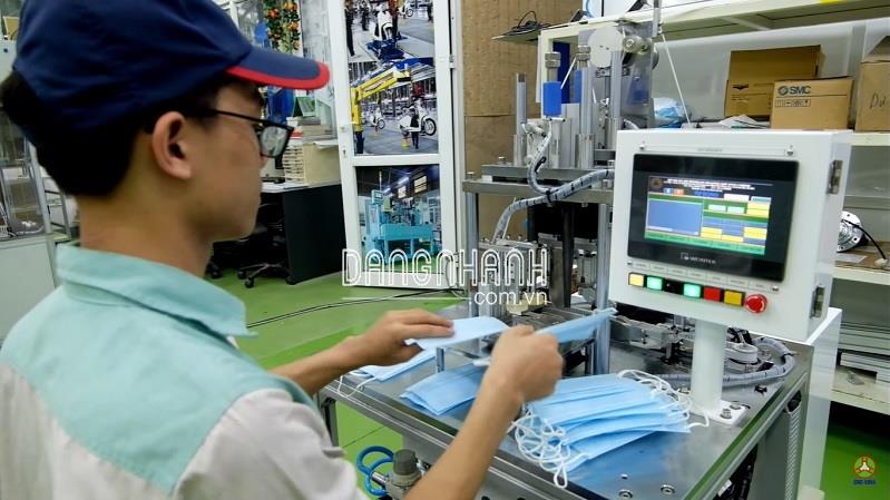 MÁY HÀN QUAI KHẨU TRANG THỦ CÔNG