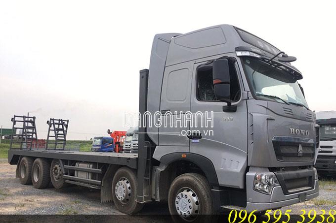 Xe Nâng Đầu Chở Máy Công Trình Howo 5 Chân