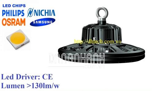 Đèn led nhà xưởng UFO 100W bảo hành 3 năm