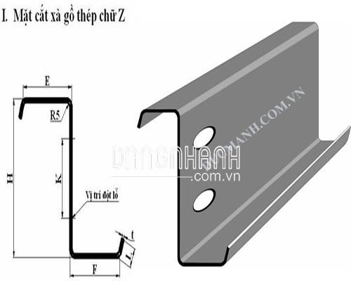 Mặt xà gồ Z